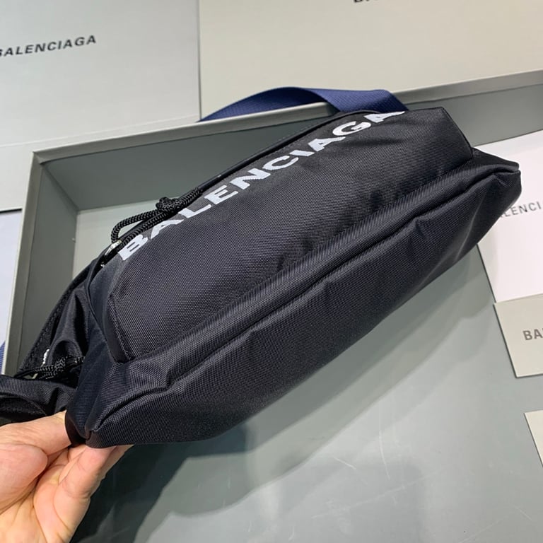 Balenciaga Wheel Belt Bag Black Blue - 5