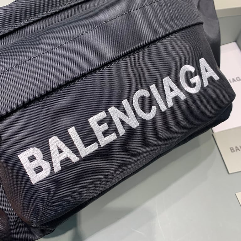 Balenciaga Wheel Belt Bag Black Blue - 6