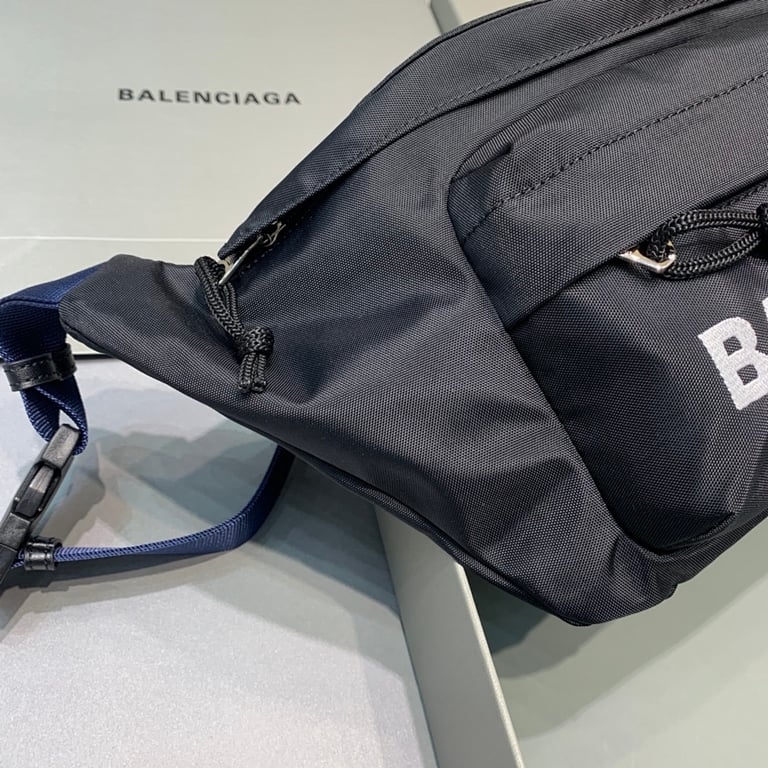 Balenciaga Wheel Belt Bag Black Blue - 7