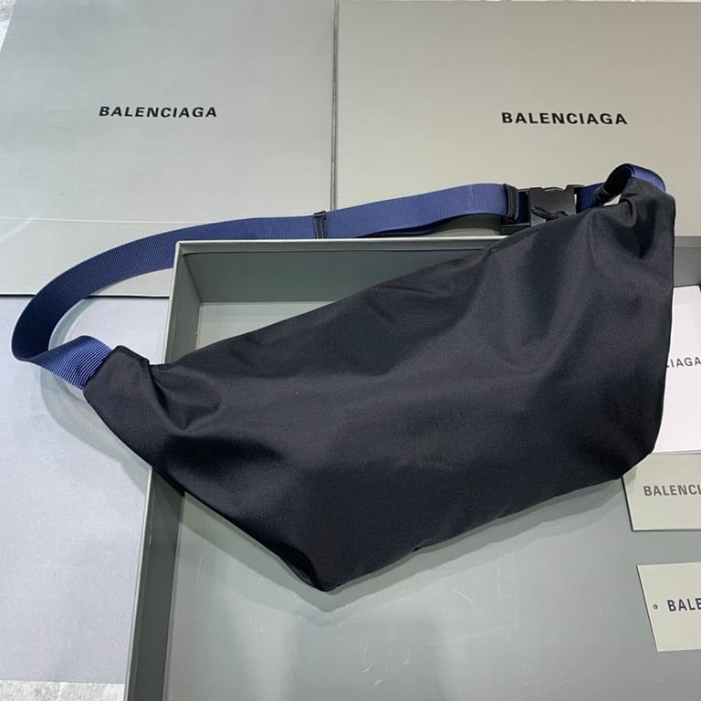 Balenciaga Wheel Belt Bag Black Blue - 8