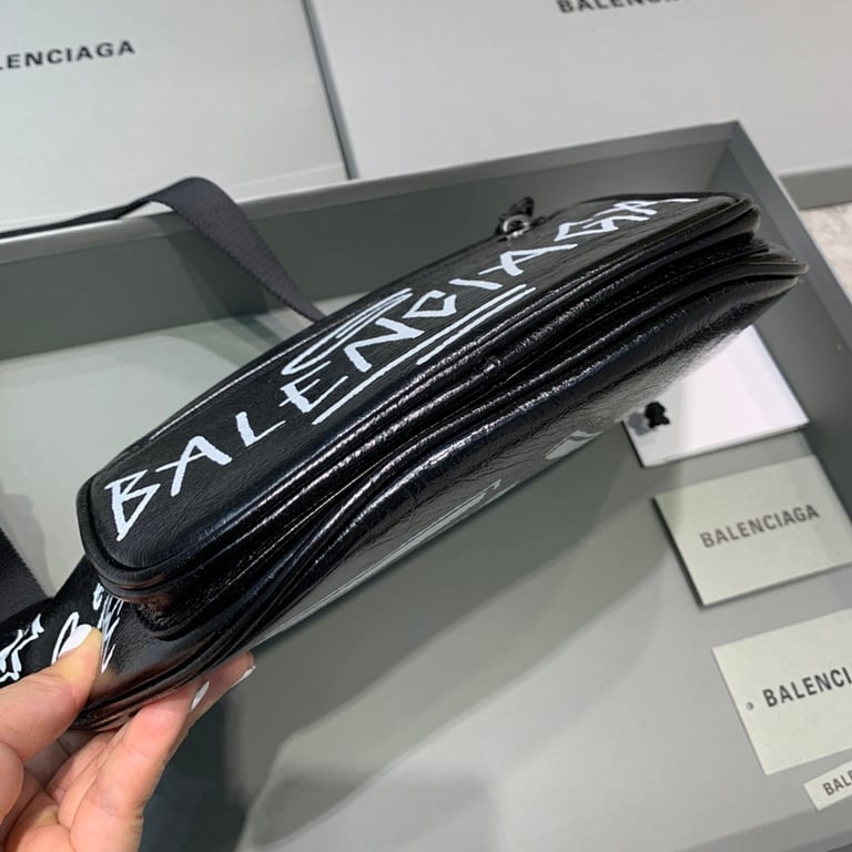 Balenciaga Explorer Graffiti Belt Bag Black - 5