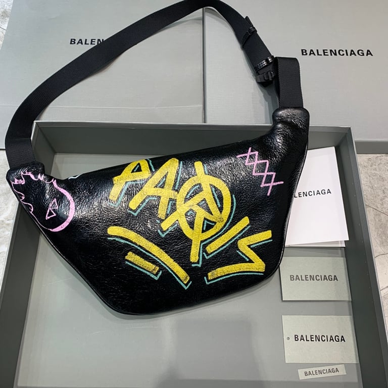 Balenciaga Graffiti Explorer Belt Bag Black - 8