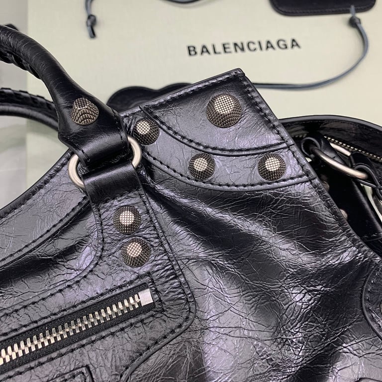 Balenciaga Neo Cagole Large Bag Black Silver - 5