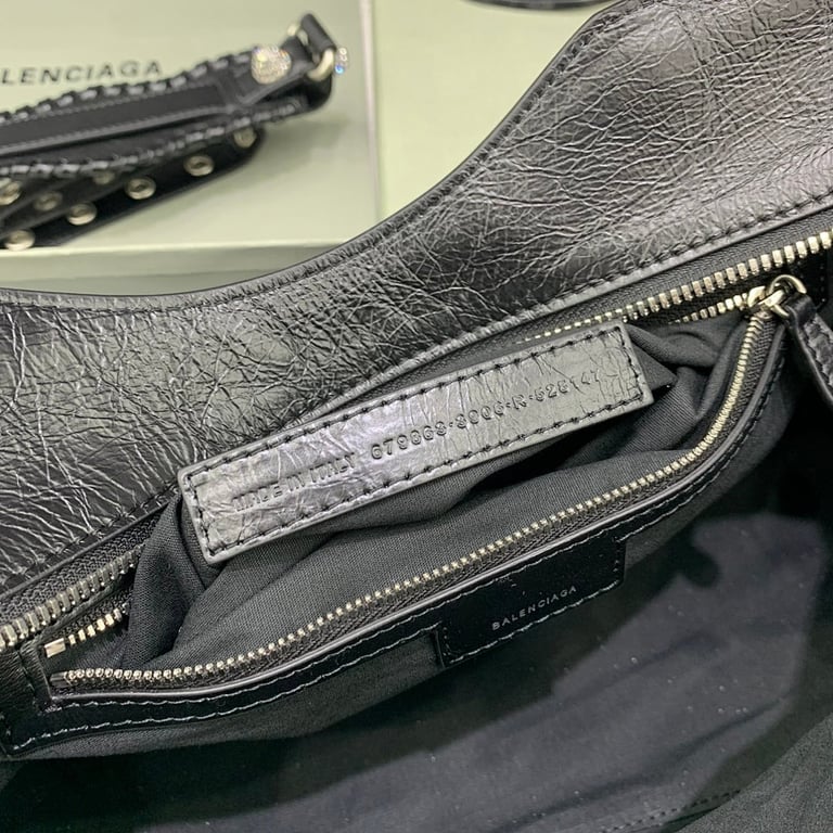 Balenciaga Neo Cagole Large Bag Black with Crystals - 2