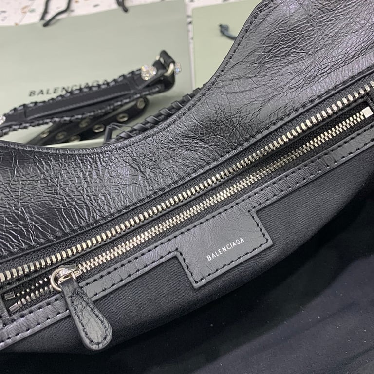 Balenciaga Neo Cagole Large Bag Black with Crystals - 3
