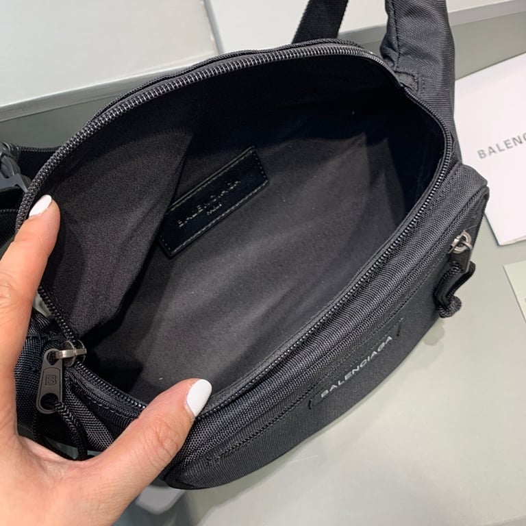 Balenciaga Explorer Belt Bag Black Canvas - 2