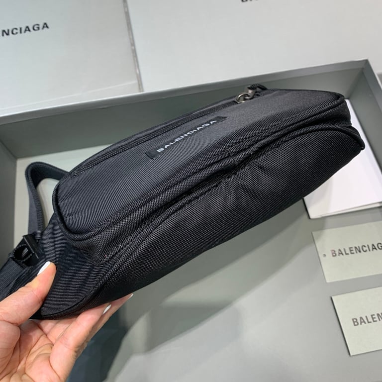 Balenciaga Explorer Belt Bag Black Canvas - 6
