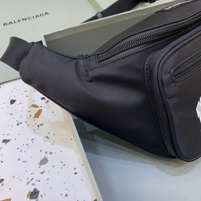 Balenciaga New York Canvas Belt Bag Black - 7