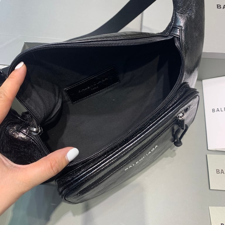 Balenciaga Explorer Belt Bag Black Leather - 4