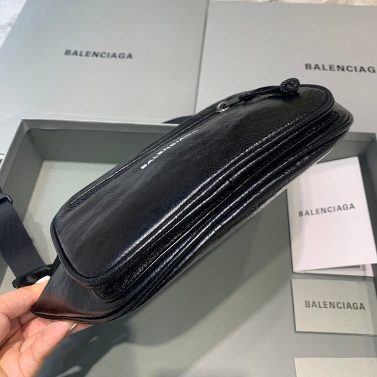 Balenciaga Explorer Belt Bag Black Leather - 6