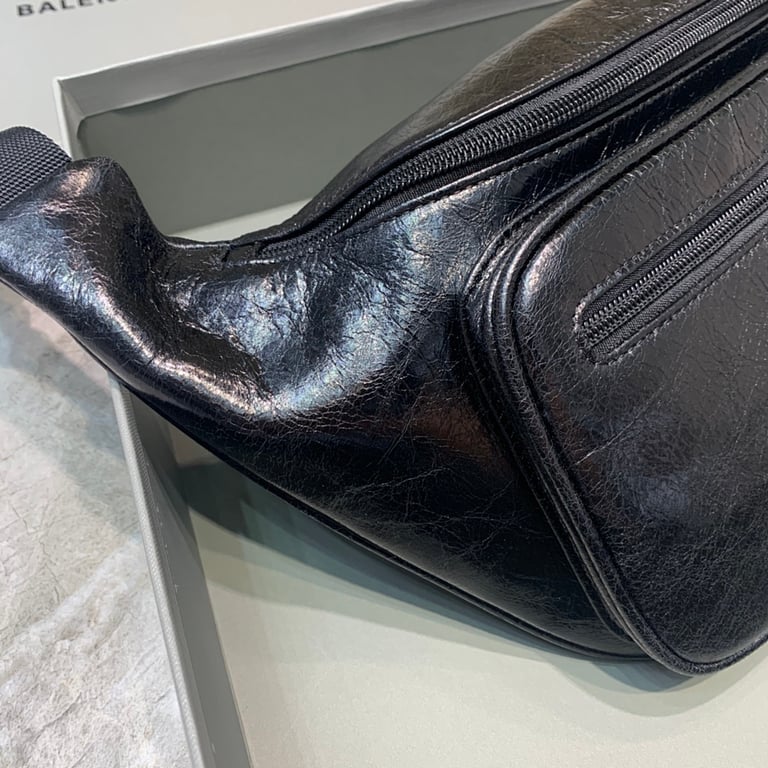Balenciaga Explorer Belt Bag Black Leather - 7