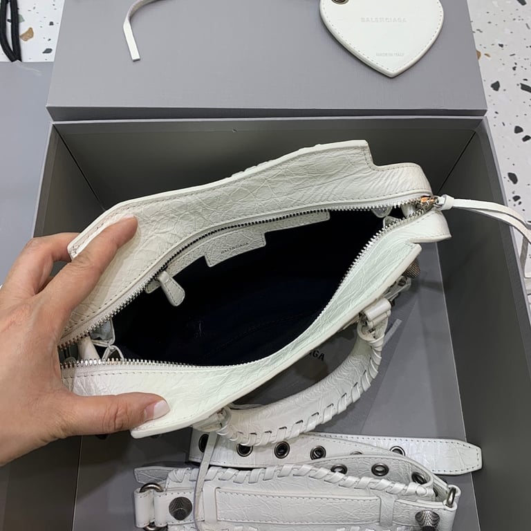Balenciaga Neo Cagole XS White Silver Hardware - 4