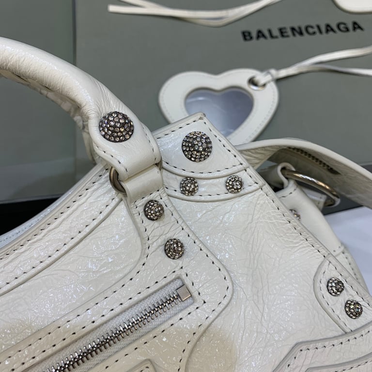 Balenciaga Neo Cagole XS White Rhinestone - 5
