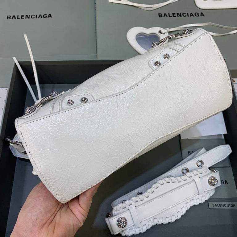 Balenciaga Neo Cagole XS White Rhinestone - 6