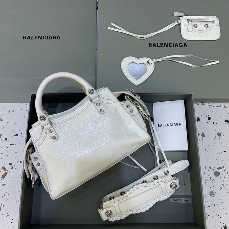 Balenciaga Neo Cagole XS White Rhinestone - 8