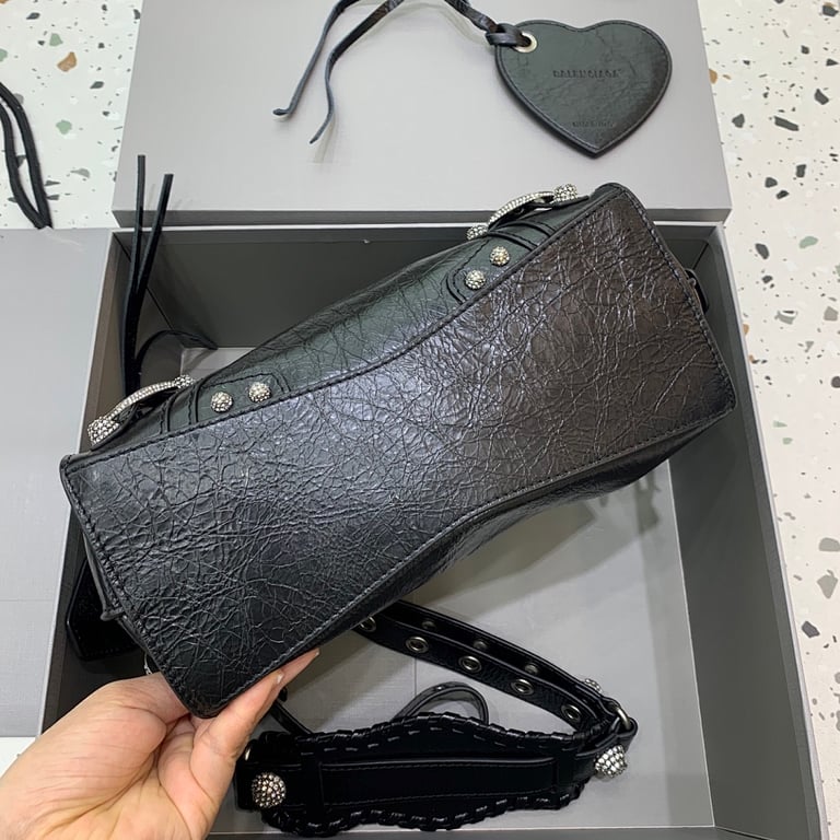 Balenciaga Neo Cagole XS Rhinestone Black - 6