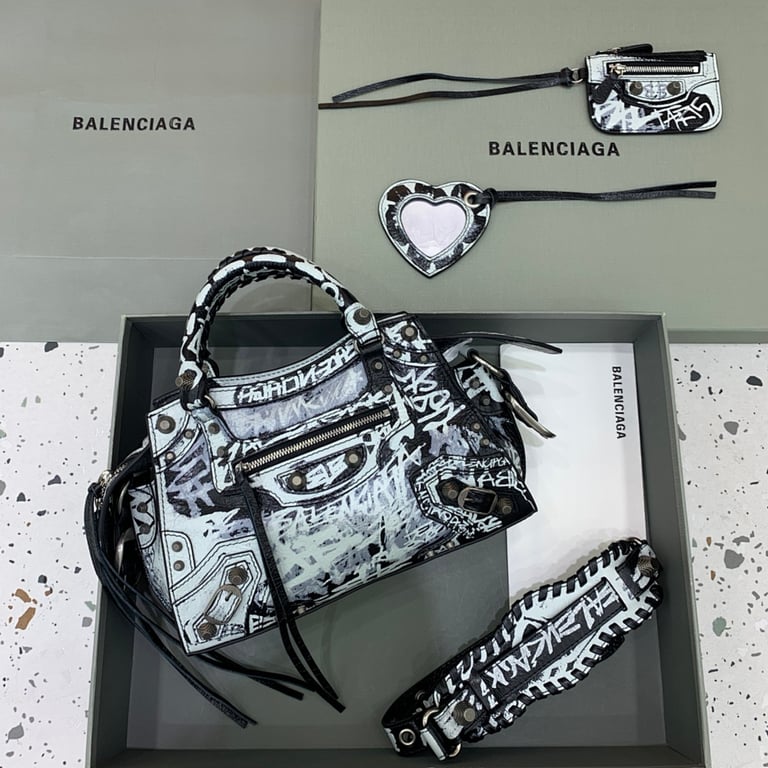 Balenciaga Neo Cagole Graffiti Bag