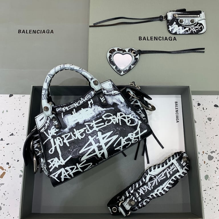 Balenciaga Neo Cagole Graffiti Bag - 8