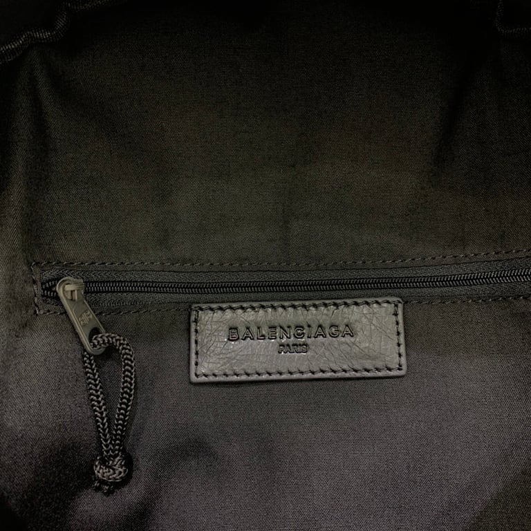 Balenciaga Explorer Leather Backpack Black - 2