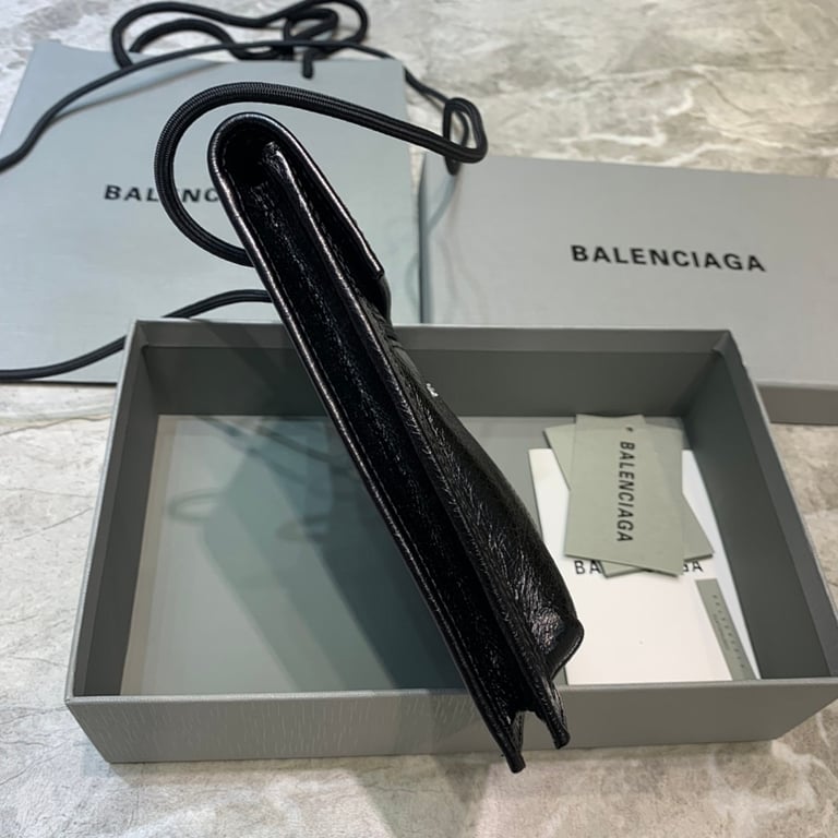 Balenciaga Explorer Phone Pouch Black - 7