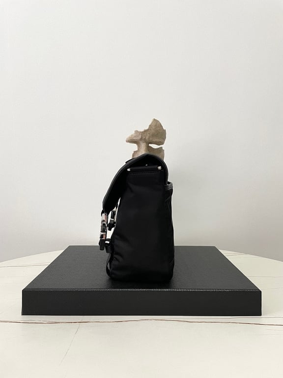 Prada 2VD066 Nylon Messenger Bag Black - 7