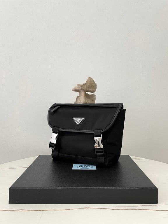 Prada 2VD066 Nylon Messenger Bag Black - 9
