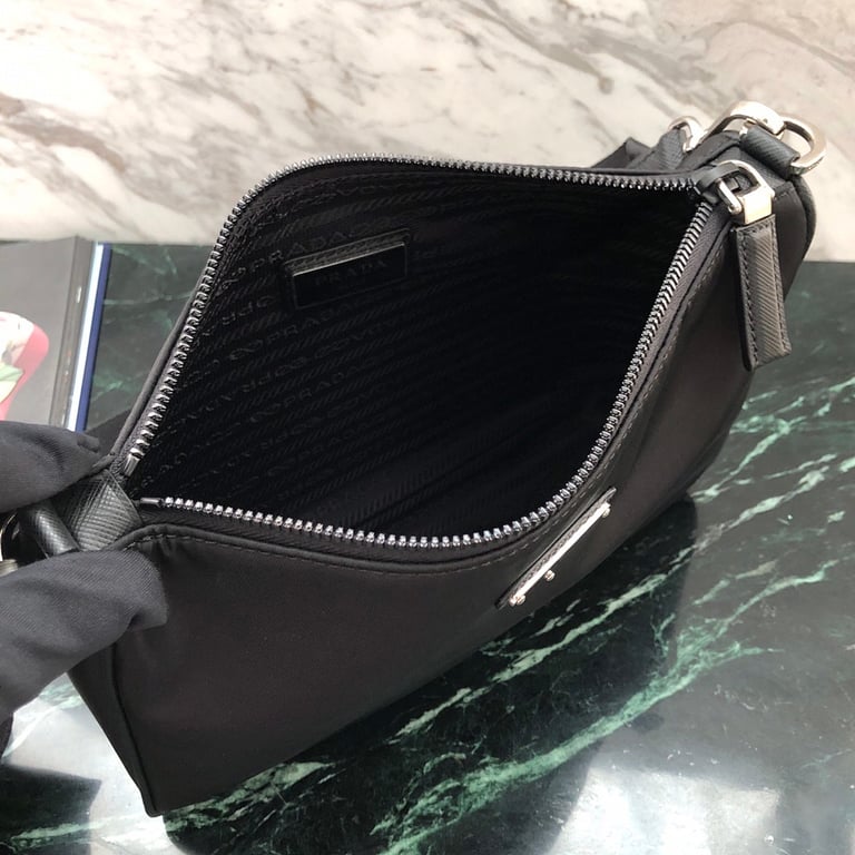 Prada 2VH113 Nylon Messenger Bag Black - 3