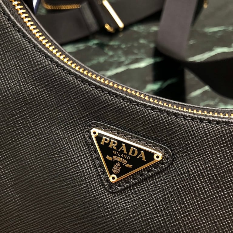 Prada Re-Edition 2005 Saffiano Leather Bag Black 1BH204 - 6