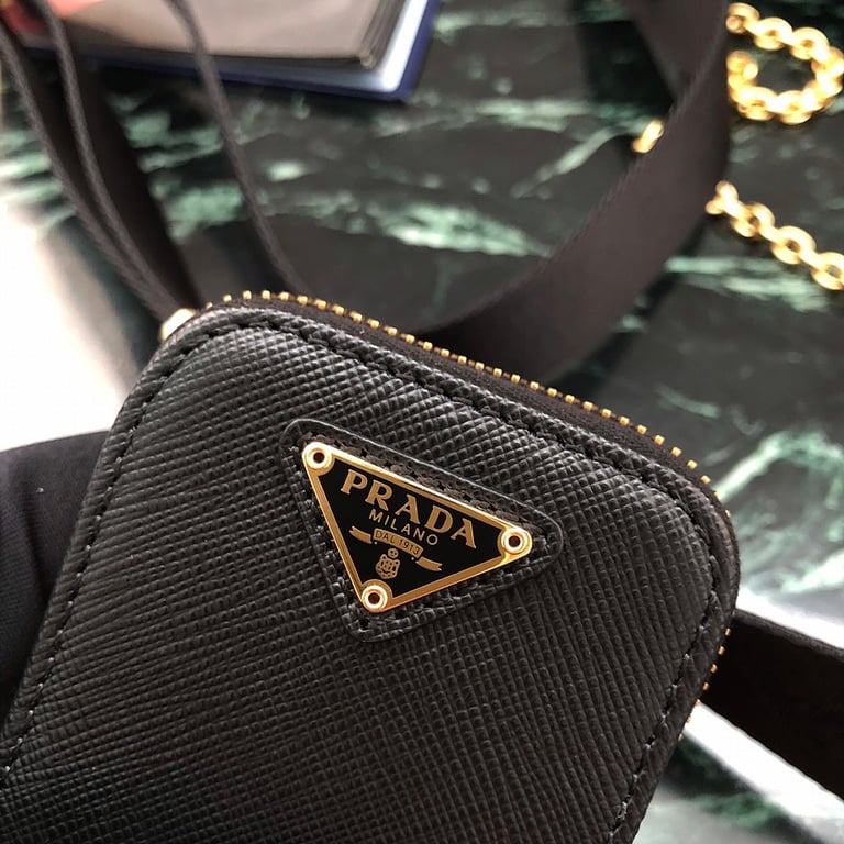Prada Re-Edition 2005 Saffiano Leather Bag Black 1BH204 - 7