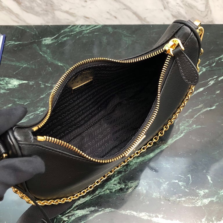 Prada Re-Edition 2005 Saffiano Leather Bag Black 1BH204 - 8