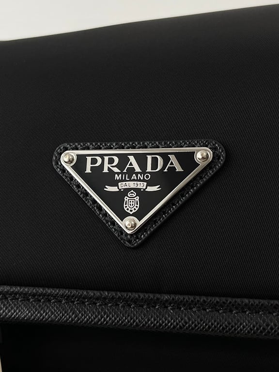 Prada 1BD334 Re-Nylon Messenger Bag Black - 3