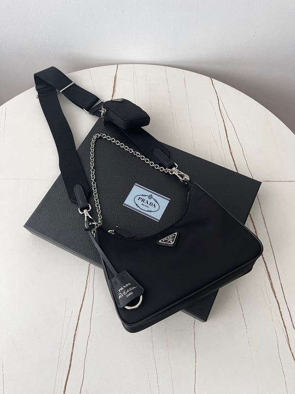 Prada Re-Edition 2005 Re-Nylon Bag Black - 11