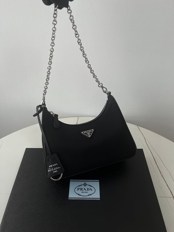Prada Re-Edition 2005 Re-Nylon Bag Black - 12