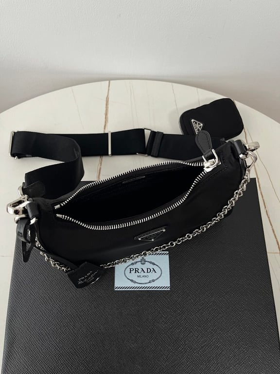 Prada Re-Edition 2005 Re-Nylon Bag Black - 16