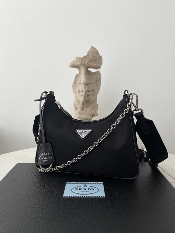 Prada Re-Edition 2005 Re-Nylon Bag Black - 20