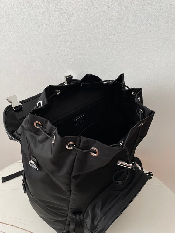 Prada 2VZ135 Re-Nylon Backpack Black - 4