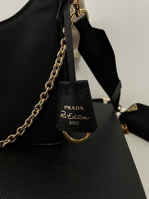 Prada Re-Edition 2005 Nylon Bag Black - 14