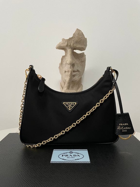 Prada Re-Edition 2005 Nylon Bag Black - 16