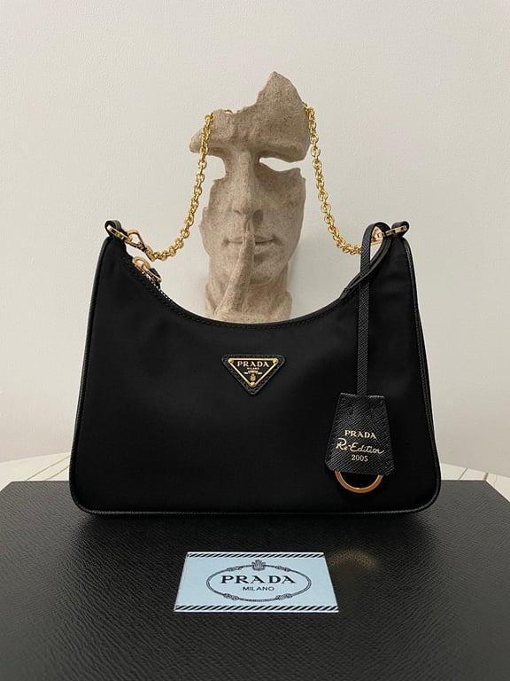Prada Re-Edition 2005 Nylon Bag Black - 17