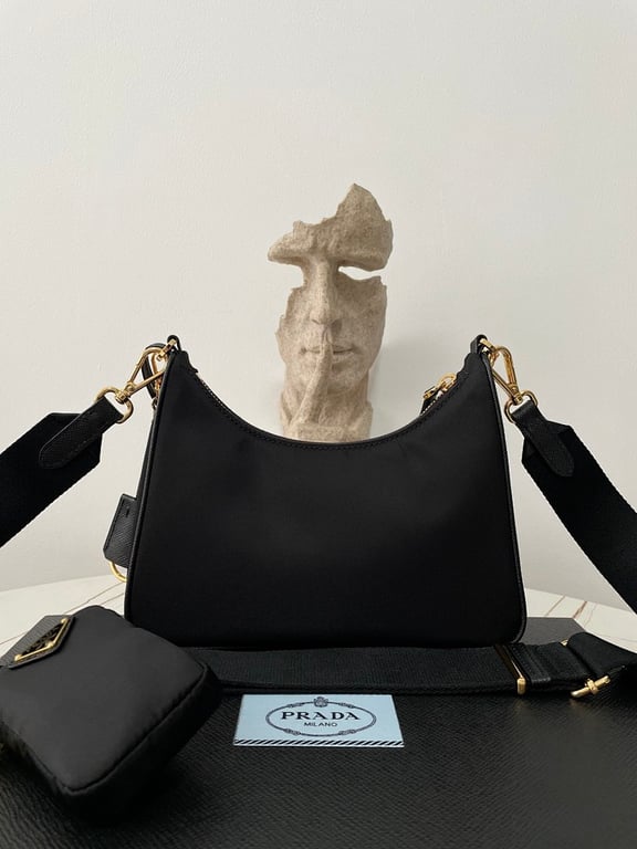Prada Re-Edition 2005 Nylon Bag Black - 21