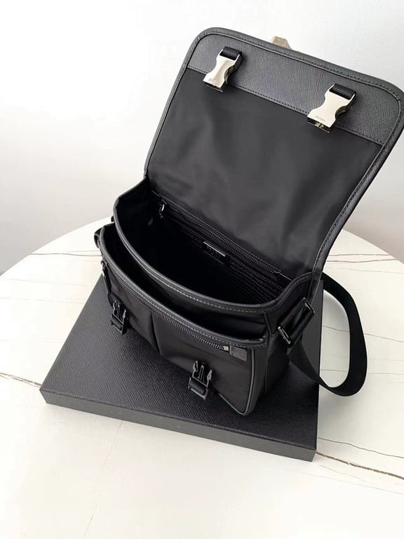 Prada 2VD769 Re-Nylon Messenger Bag Black - 5