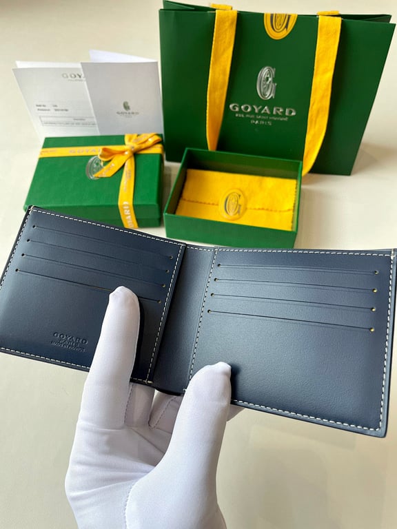 Goyard Victoire Wallet Navy Blue - 5