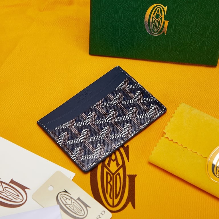Goyard Saint Sulpice Card Holder Navy Blue - 4