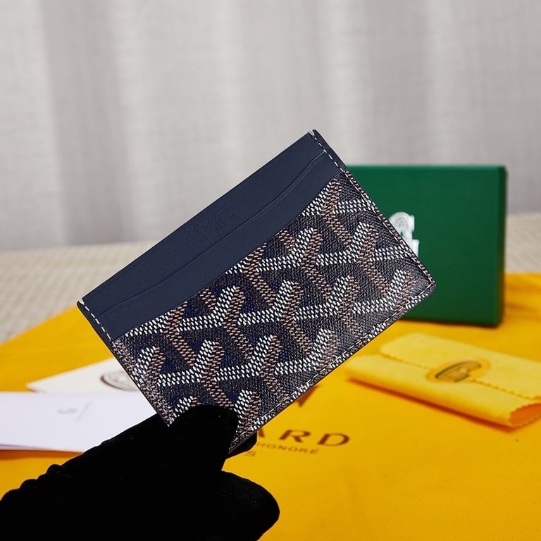 Goyard Saint Sulpice Card Holder Navy Blue - 5