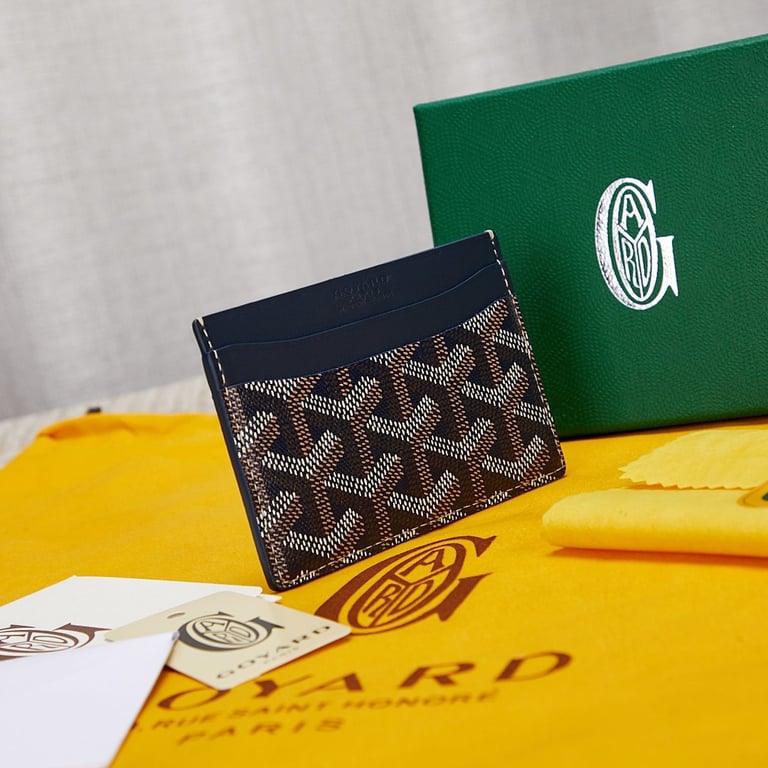 Goyard Saint Sulpice Card Holder Navy Blue - 9