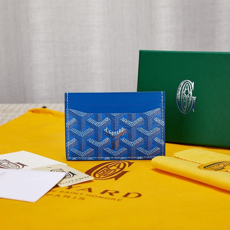 Goyard Saint Sulpice Card Holder Blue - 4