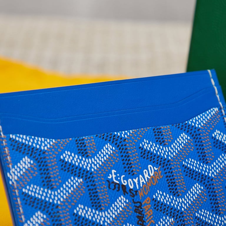 Goyard Saint Sulpice Card Holder Blue - 6