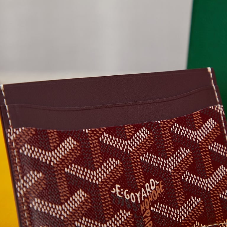 Goyard Saint Sulpice Card Holder Burgundy - 6