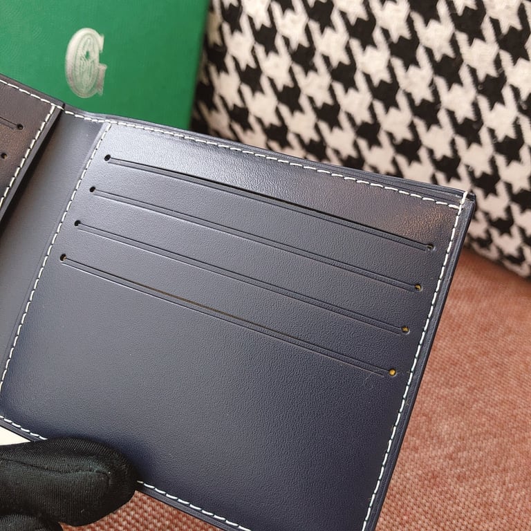 Goyard Victoire Wallet Navy Blue - 2