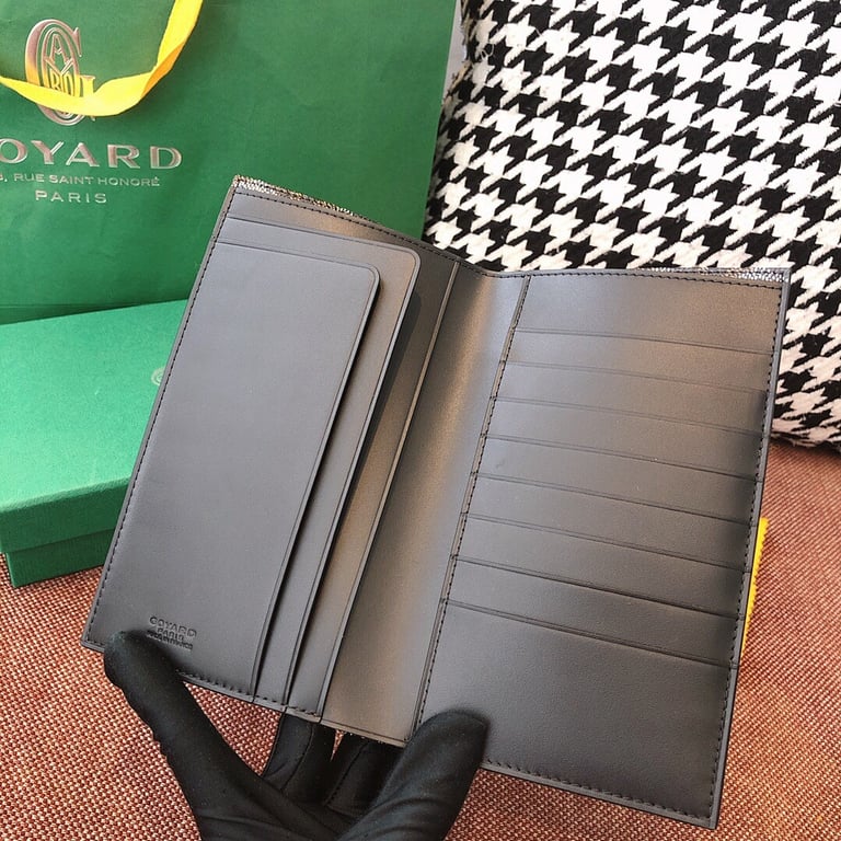 Goyard Long Wallet Passport Holder 8508 Black - 4